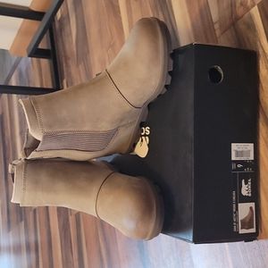 Sorel Lea Wedge Joan of Arctic Chelsea Wedge Camel Ash Brown